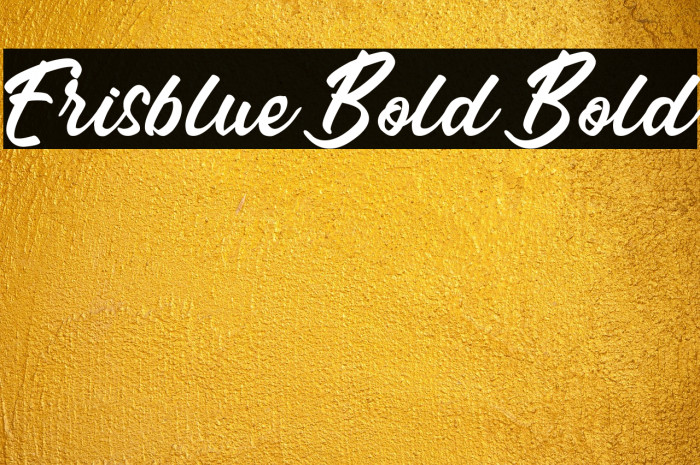 Erisblue Bold Bold Example 2