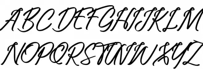 Erisblue Script Light Schriftart Groß