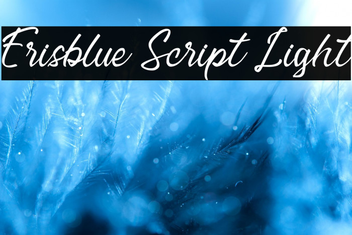 Erisblue Script Light Example 1
