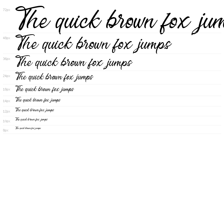 Erisblue Script Light Waterfall