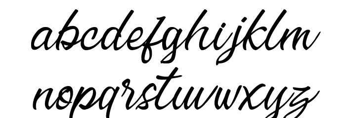 Erisblue Script Light Font LOWERCASE