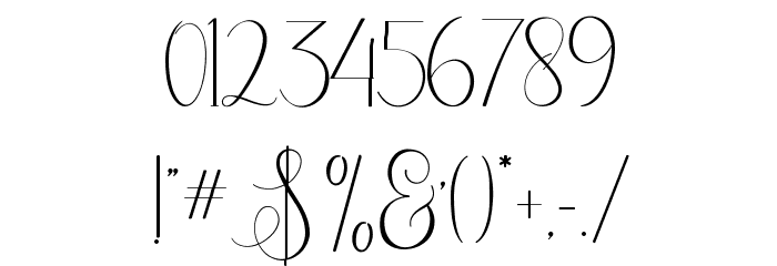 ErittaScript Font OTHER CHARS