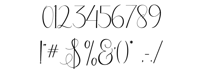 ErittaScript Font OTHER CHARS