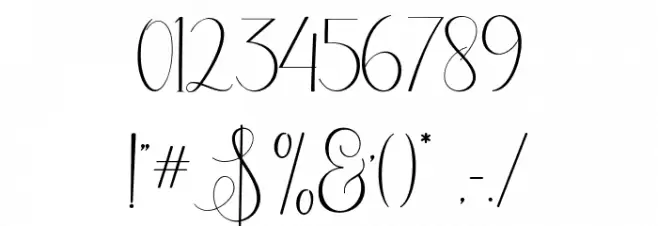 ErittaScript Font OTHER CHARS