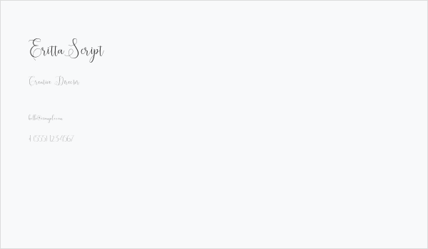 ErittaScript Business Card