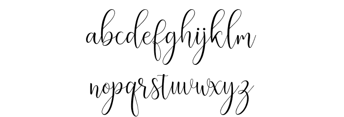 ErittaScript Font LOWERCASE