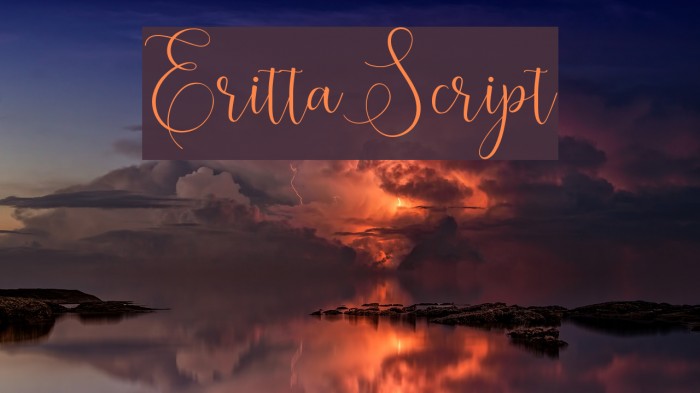 ErittaScript Font examples