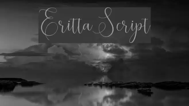ErittaScript Font examples