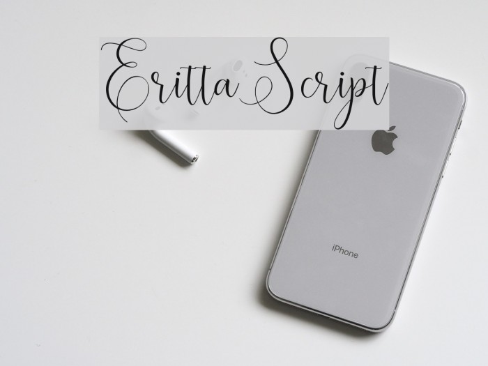 ErittaScript Font examples