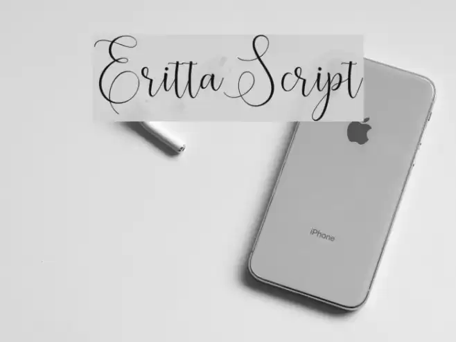ErittaScript Font examples