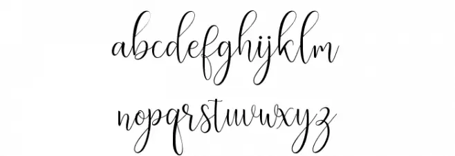 ErittaScript Font LOWERCASE