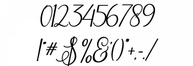 ErittaSlant-Bold Font OTHER CHARS