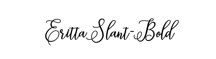 ErittaSlant-Bold  font caratteri gratis