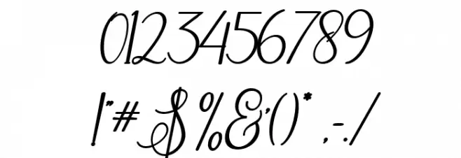 ErittaSlant-Bold Font OTHER CHARS