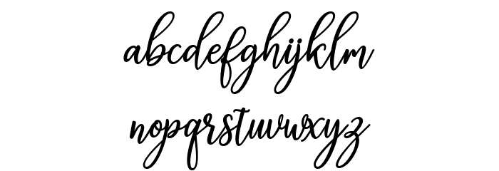 ErittaSlant-Bold Font LOWERCASE