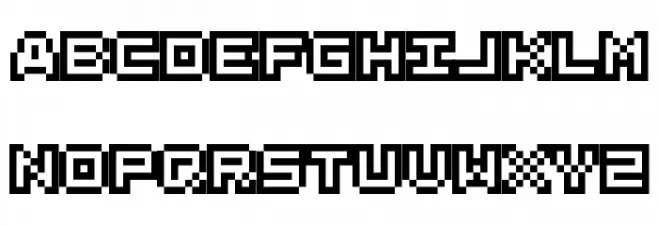 Erix Outline フォント 大文字
