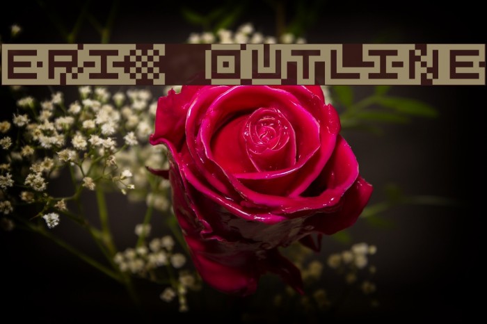 Erix Outline Font examples