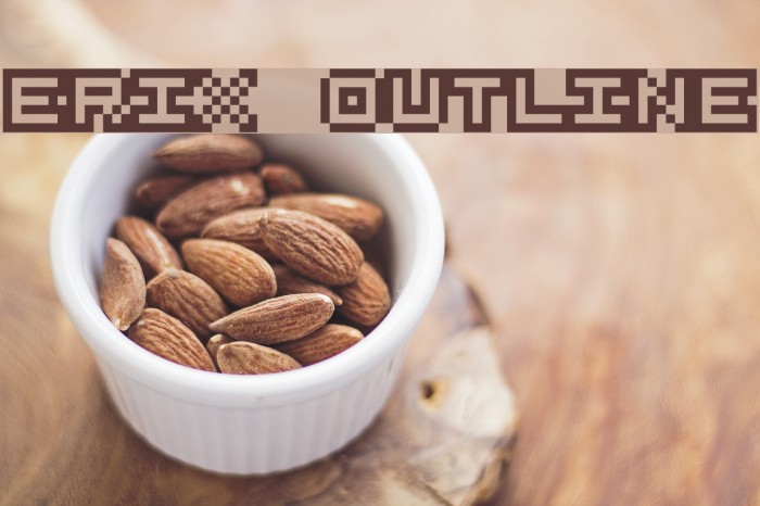 Erix Outline Font examples