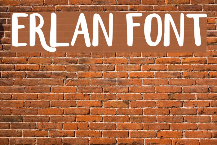 Erlan Font examples