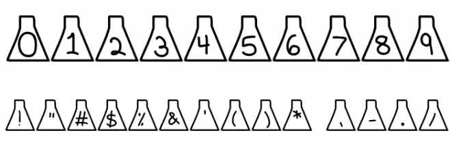 ErlenmeyerFlask Font OTHER CHARS
