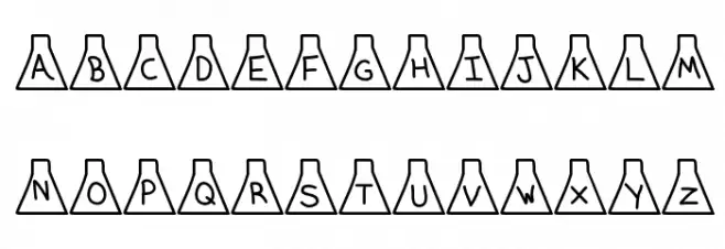 ErlenmeyerFlask Fonte MAIÚSCULAS