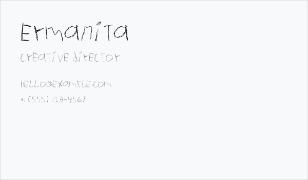 Ermanita Business Card