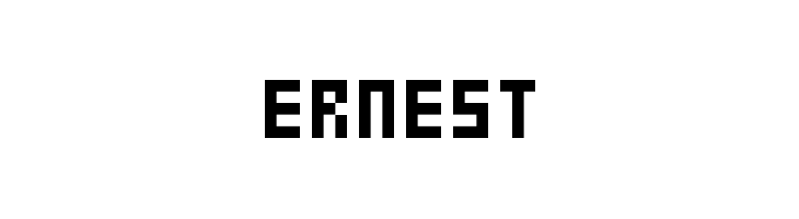 Ernest  フリーフォントのダウンロード