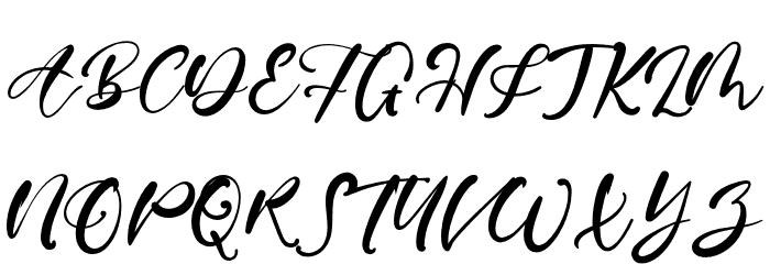 ErnestHorner Font UPPERCASE