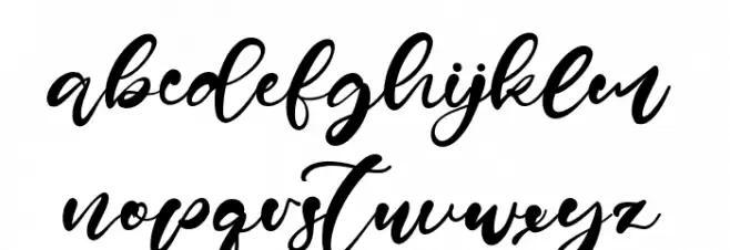 ErnestHorner Font LOWERCASE
