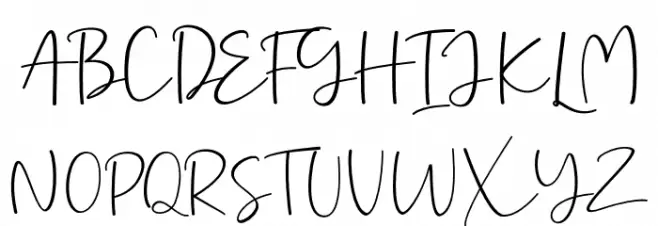 Ernita 字体 大写