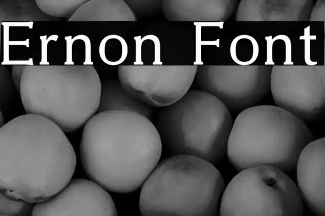 Ernon Font examples