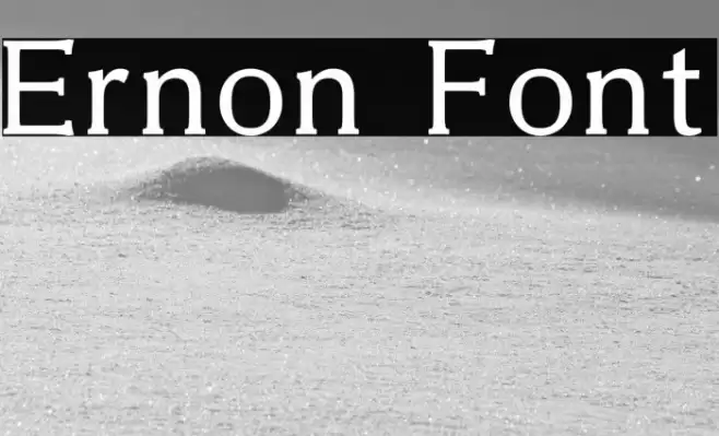 Ernon Font examples