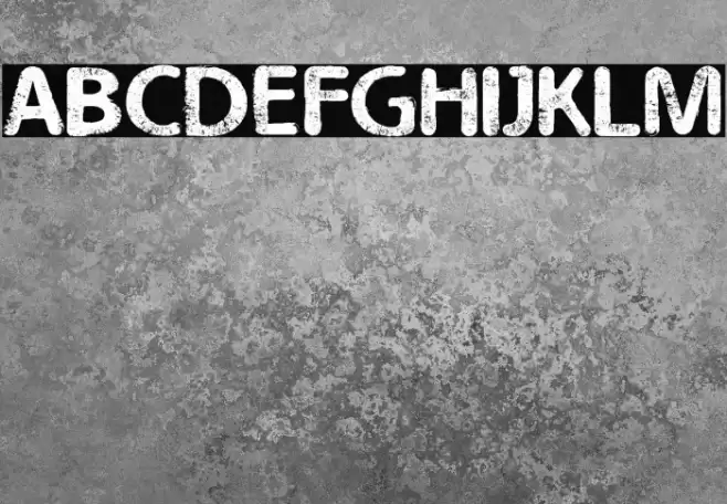 Eroded 2 Much Шрифта examples