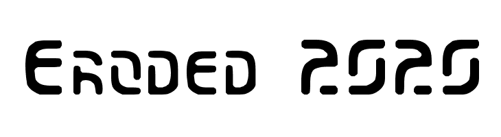 Eroded 2020 Font