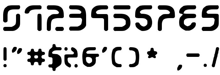 Eroded 2020 Font OTHER CHARS