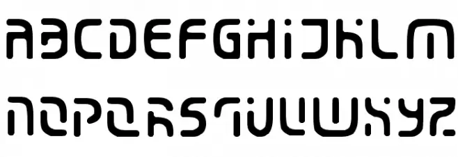 Eroded 2020 フォント 大文字