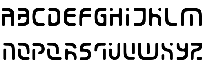 Eroded 2020 Font LOWERCASE