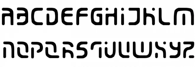Eroded 2020 Font Litere mici