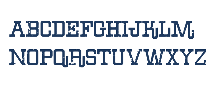 Eroded Denim Lowercase