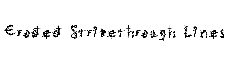 Eroded Strikethrough Lines  Fuentes Gratis Descargar