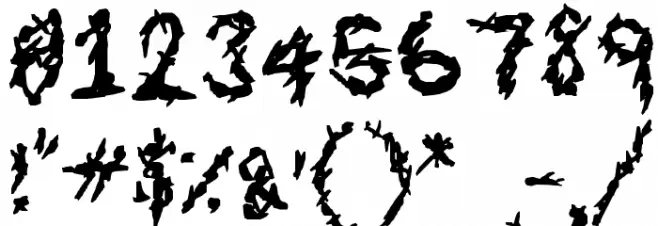Eroded Strikethrough Lines Fuentes OTROS CHARS