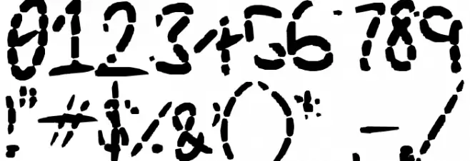 Eroded Strikethrough Fuentes OTROS CHARS