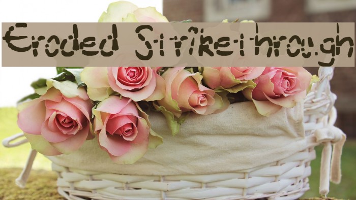 Eroded Strikethrough Fuentes examples