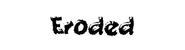 Eroded  フリーフォントのダウンロード