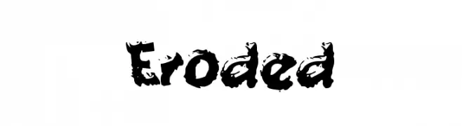 Eroded  Скачать бесплатные шрифты
