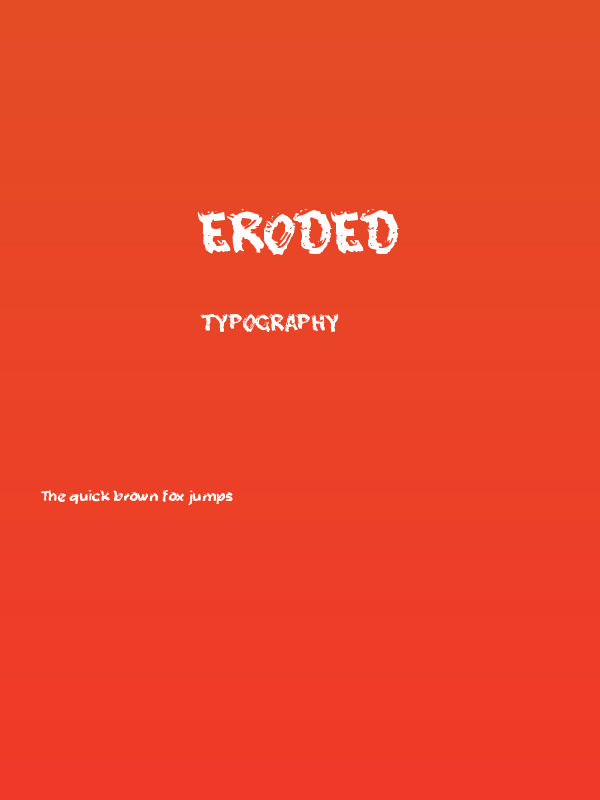Eroded Poster