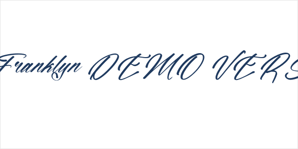 Erollitens Franklyn DEMO VERSIO Italic Logo