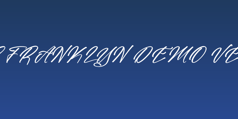 Erollitens Franklyn DEMO VERSIO Italic Social Header