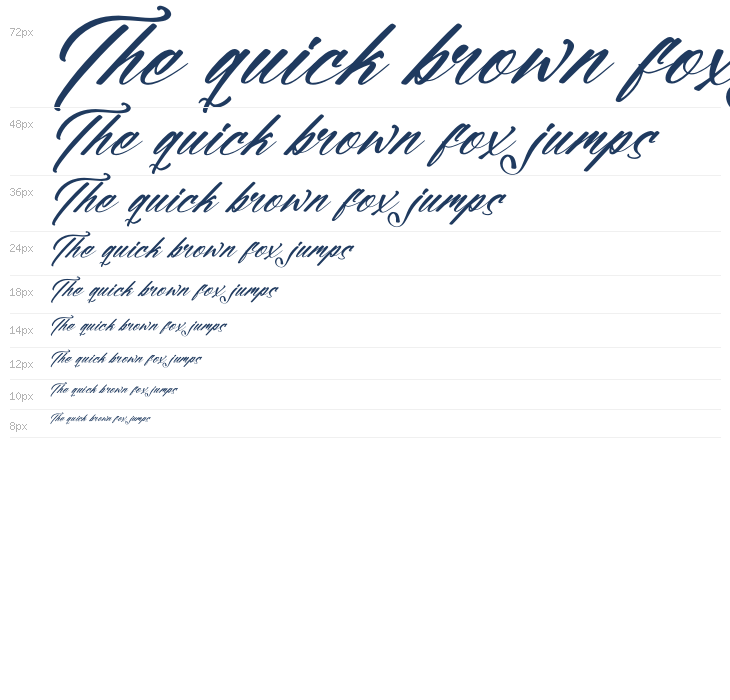 Erollitens Franklyn DEMO VERSIO Italic Waterfall