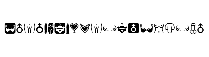 Erotic Symbols Regular  नि: शुल्क फ़ॉन्ट्स डाउनलोड